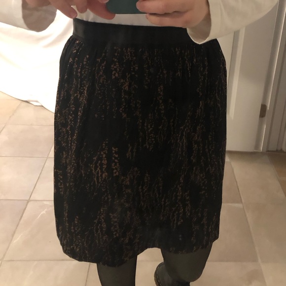 GAP black and mustard pleated skirt - Picture 4 of 4